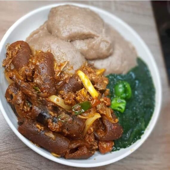 Kpanman sauce avec telibo